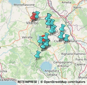 Mappa Strada Pisciarella, 01037 Ronciglione VT, Italia (10.788)