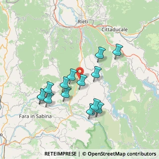 Mappa Via ricciari, 02030 Torricella in Sabina RI, Italia (7.28071)