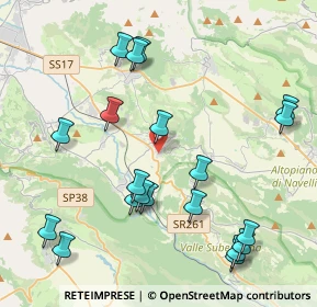Mappa Via Collarano, 67028 San Demetrio Ne' Vestini AQ, Italia (4.9265)