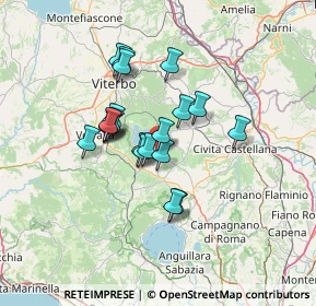 Mappa Via delle Vigne, 01037 Ronciglione VT, Italia (10.8335)