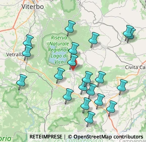 Mappa Via delle Vigne, 01037 Ronciglione VT, Italia (8.7135)