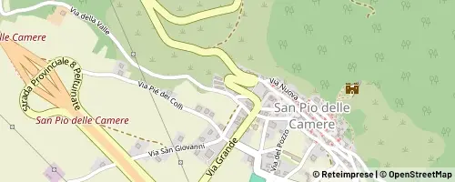 Mappa San Pio delle Camere