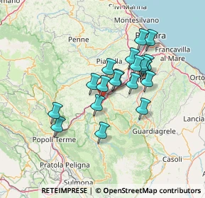 Mappa Piazza Mahatma Gandhi, 65020 Alanno PE, Italia (11.52895)