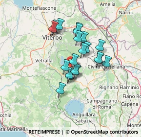 Mappa Via Fratelli Rosselli, 01037 Ronciglione VT, Italia (10.722)