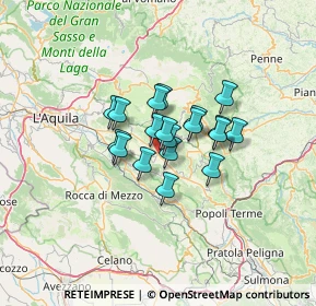 Mappa Via C.battisti snc, 67020 San Pio delle Camere AQ, Italia (8.40474)