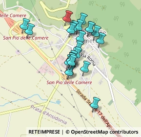Mappa Via C.battisti snc, 67020 San Pio delle Camere AQ, Italia (0.36087)