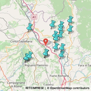 Mappa Autostrada del Sole, 00060 Civita Castellana VT, Italia (7.43941)