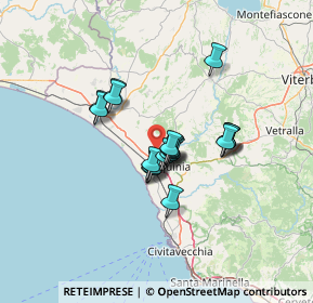 Mappa Strada Bandita del Casalnuovo, 01016 Tarquinia VT, Italia (9.6695)