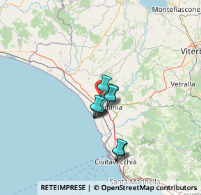 Mappa Strada Bandita del Casalnuovo, 01016 Tarquinia VT, Italia (9.26167)