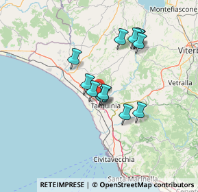 Mappa Strada Bandita del Casalnuovo, 01016 Tarquinia VT, Italia (11.59923)