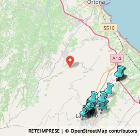 Mappa Località Piane di Maggio, 66026 Ortona CH, Italia (5.8375)