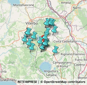 Mappa Via Caduti di Nassiriya, 01037 Ronciglione VT, Italia (8.996)