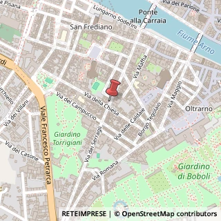 Mappa Via dei Serragli, 84R, 50125 Firenze, Firenze (Toscana)