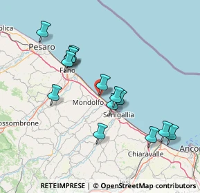 Mappa Via Litoranea, 61037 Marotta PU, Italia (14.71214)