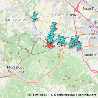 Mappa Via Sassoforte, 50055 Lastra a Signa FI, Italia (3.08333)