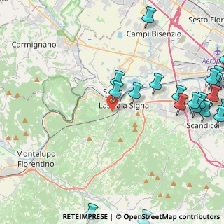 Mappa Via Sassoforte, 50055 Lastra a Signa FI, Italia (6.393)