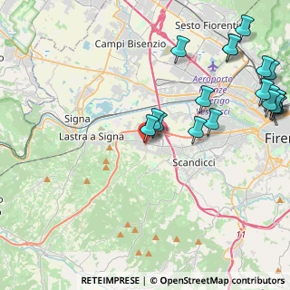 Mappa Via delle Fonti, 50010 Scandicci FI, Italia (5.9175)