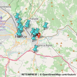 Mappa Via Ivanoe Bonomi, 50136 Firenze FI, Italia (3.37867)