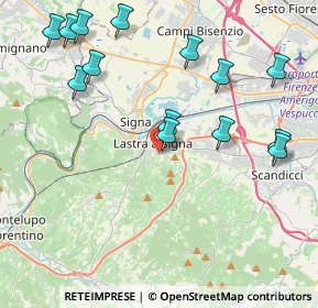 Mappa Via Traccoleria, 50055 Lastra a Signa FI, Italia (4.865)