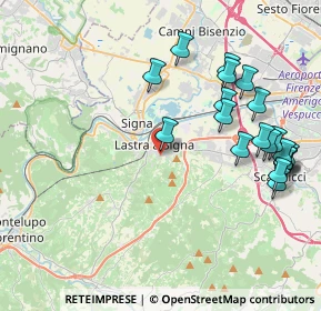Mappa Via Traccoleria, 50055 Lastra a Signa FI, Italia (4.6955)