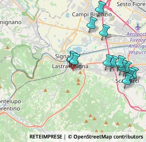Mappa Via Traccoleria, 50055 Lastra a Signa FI, Italia (4.18)
