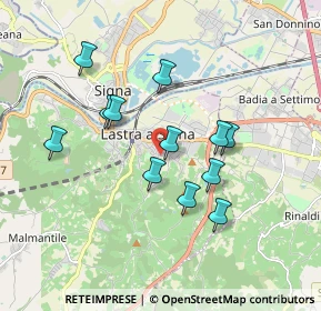 Mappa Via Traccoleria, 50055 Lastra a Signa FI, Italia (1.62833)