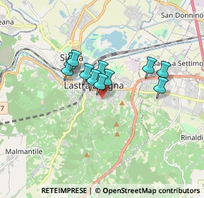Mappa Via Traccoleria, 50055 Lastra a Signa FI, Italia (1.26182)