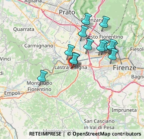 Mappa Via Traccoleria, 50055 Lastra a Signa FI, Italia (6.31077)