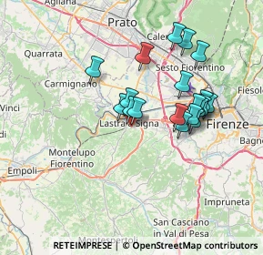Mappa Via Traccoleria, 50055 Lastra a Signa FI, Italia (6.36158)