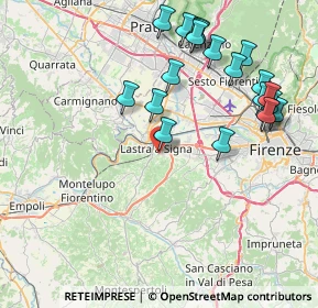 Mappa Via Traccoleria, 50055 Lastra a Signa FI, Italia (9.0855)