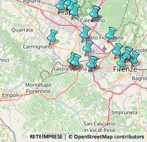 Mappa Via Madonna della Tosse, 50055 Lastra a Signa FI, Italia (8.741)