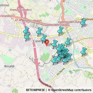 Mappa Via Gaetano Donizetti, 50018 Scandicci FI, Italia (0.948)