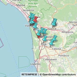 Mappa Via Vecchia Pietrasantina, 56017 San Giuliano Terme PI, Italia (12.29778)