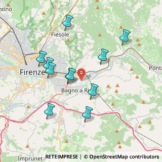 Mappa Via della Villa Cedri, 50012 Bagno a Ripoli FI, Italia (3.83273)