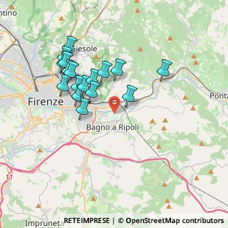 Mappa Via del Padule, 50012 Bagno a Ripoli FI, Italia (3.61529)