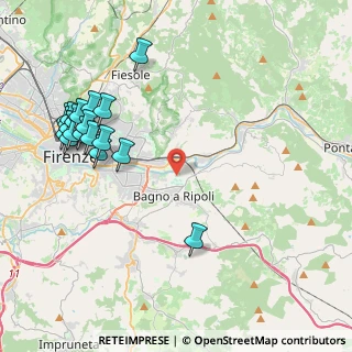 Mappa Via del Padule, 50012 Bagno a Ripoli FI, Italia (5.11368)