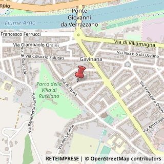 Mappa Via accolti benedetto 21/d, 50126 Firenze, Firenze (Toscana)