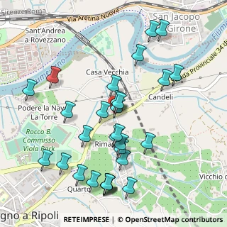 Mappa Via di Rimaggio, 50012 Rimaggio FI, Italia (0.55862)