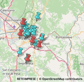 Mappa Via di Rimaggio, 50012 Rimaggio FI, Italia (6.526)