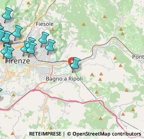 Mappa Via di Rimaggio, 50012 Bagno a Ripoli FI, Italia (6.68625)