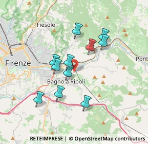 Mappa Via di Rimaggio, 50012 Bagno a Ripoli FI, Italia (3.09545)