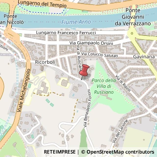 Mappa Via Benedetto Fortini,  20, 50125 Firenze, Firenze (Toscana)