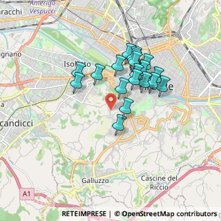 Mappa Via Piana, 50124 Firenze FI, Italia (1.5145)