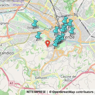Mappa Via Piana, 50124 Firenze FI, Italia (1.55846)