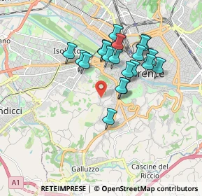 Mappa Via Piana, 50124 Firenze FI, Italia (1.556)