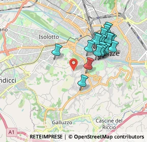 Mappa Via Piana, 50124 Firenze FI, Italia (1.698)