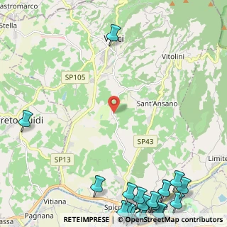 Mappa Via di San Donato, 50059 Vinci FI, Italia (4.068)