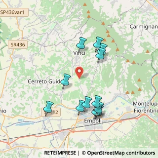 Mappa Via di San Donato, 50059 Vinci FI, Italia (3.8675)