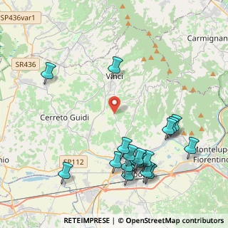 Mappa Via di San Donato, 50059 Vinci FI, Italia (5.01611)