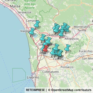 Mappa Via Carlo Collodi, 56017 San Giuliano Terme PI, Italia (10.5805)